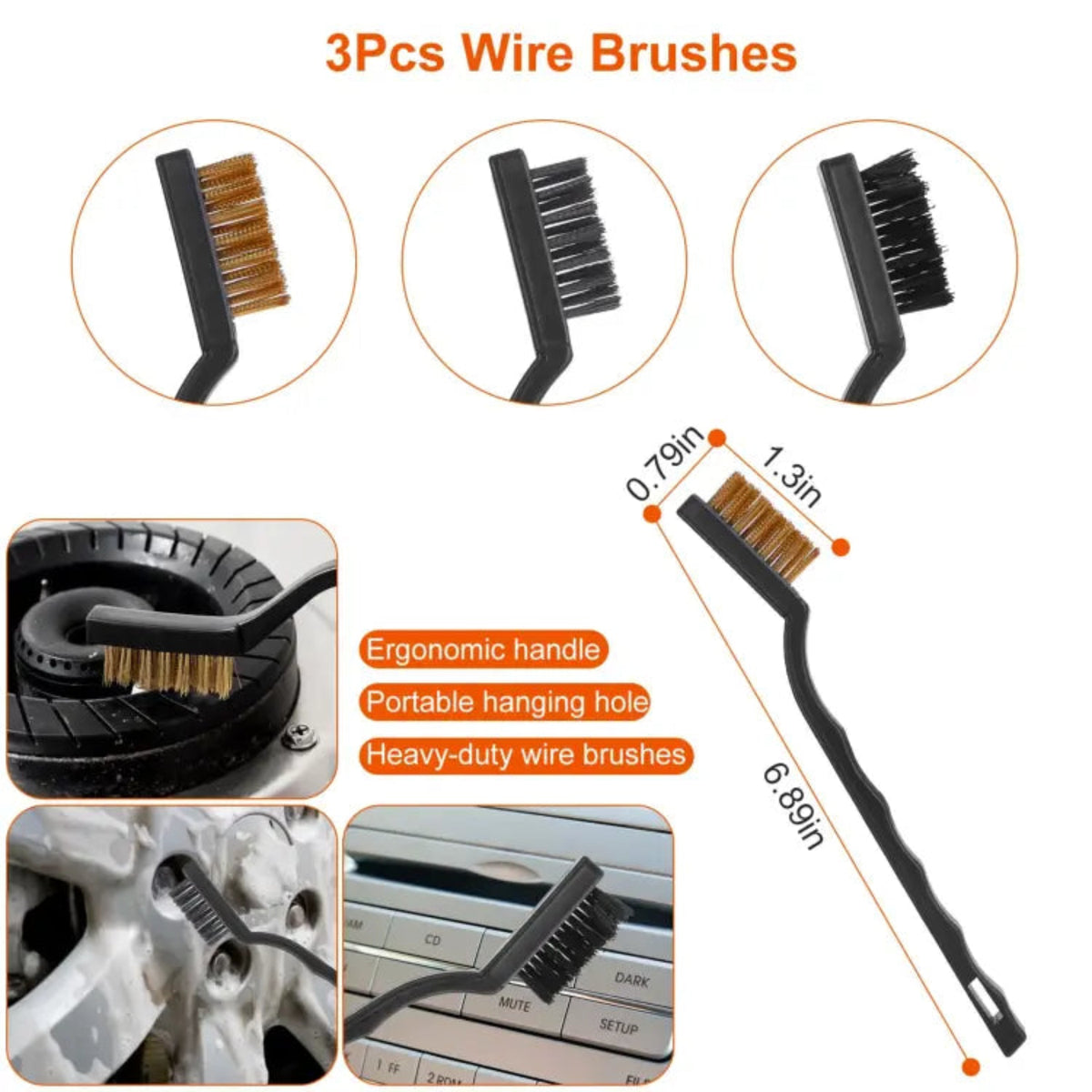 26Pcs Car Detailing Brush Kit