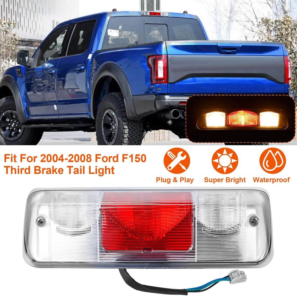 Fit For 2004-2008 Ford F150 Third Brake Tail Light