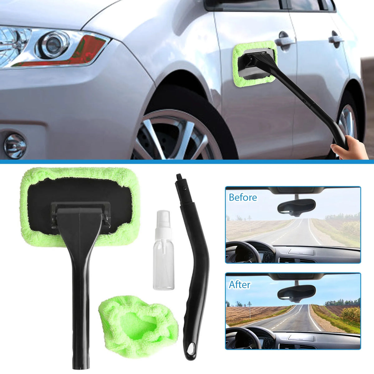 Microfiber Windshield Clean Car Auto Wiper