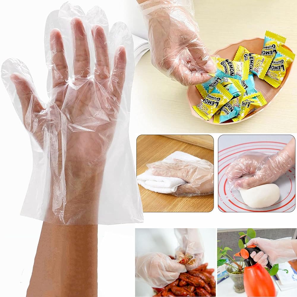 Embossed Poly Gloves