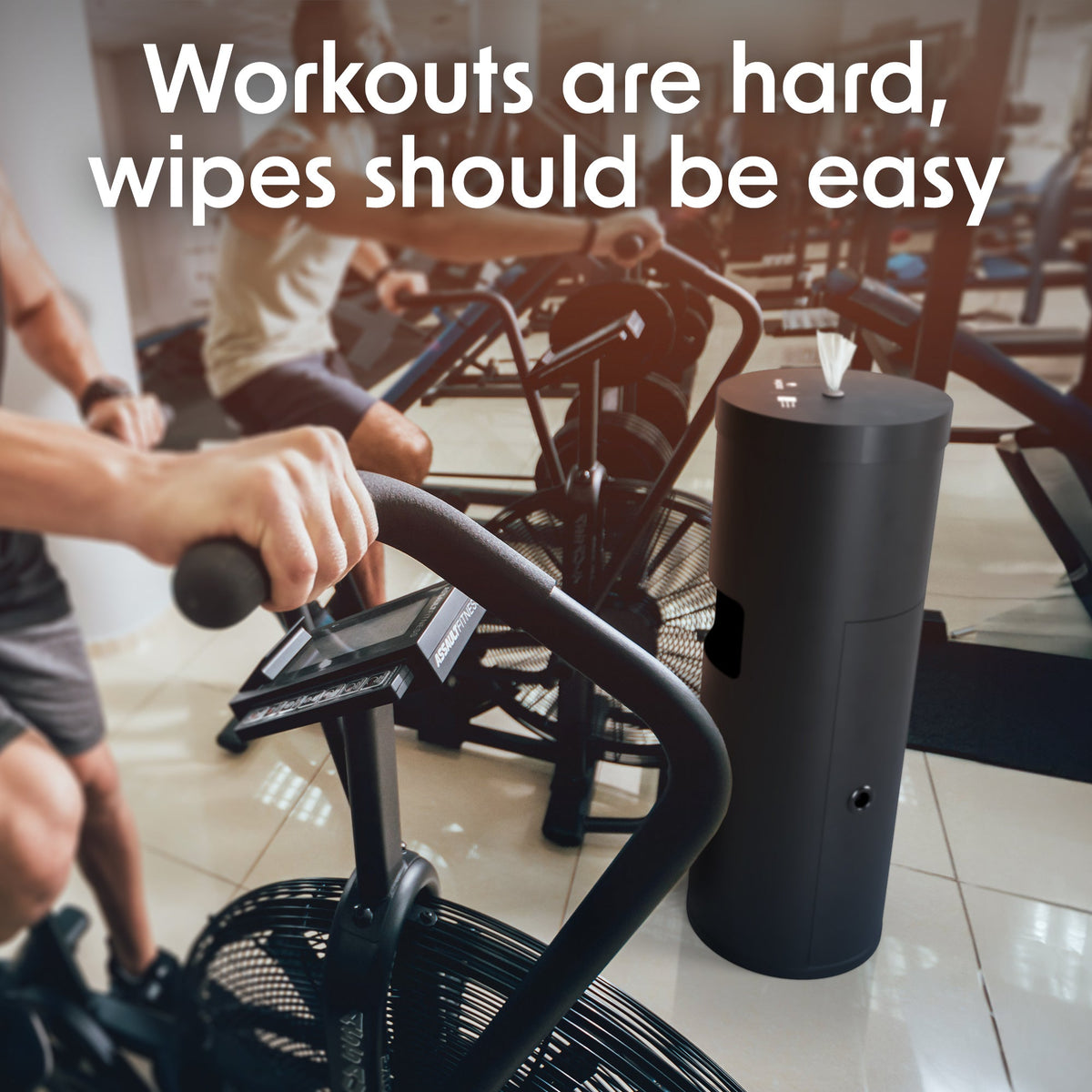 Wipex Premium Matte Floor Dispenser for Bulk Gym Wipes | Stainless Steel | Free Standing Model