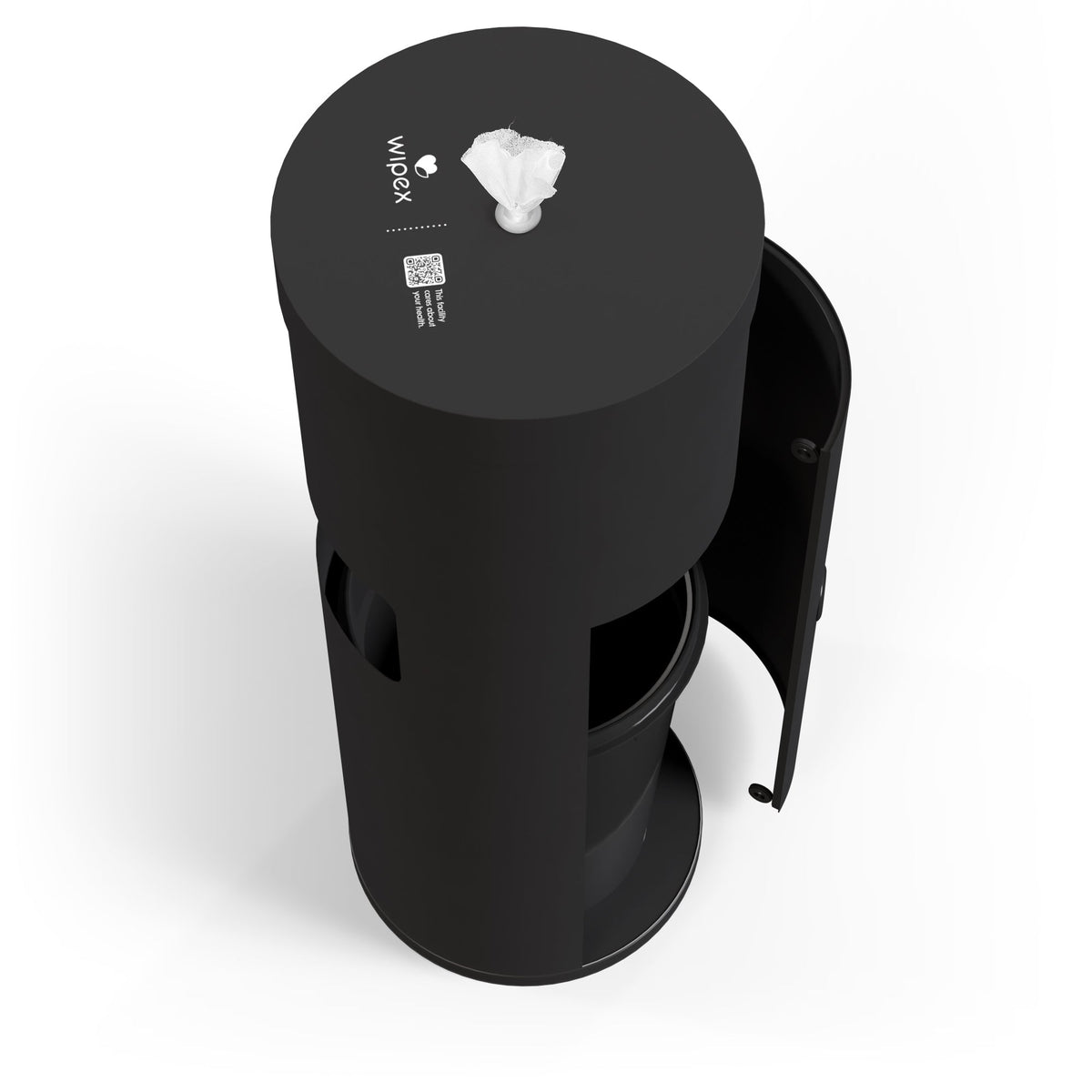 Wipex Premium Matte Floor Dispenser for Bulk Gym Wipes | Stainless Steel | Free Standing Model