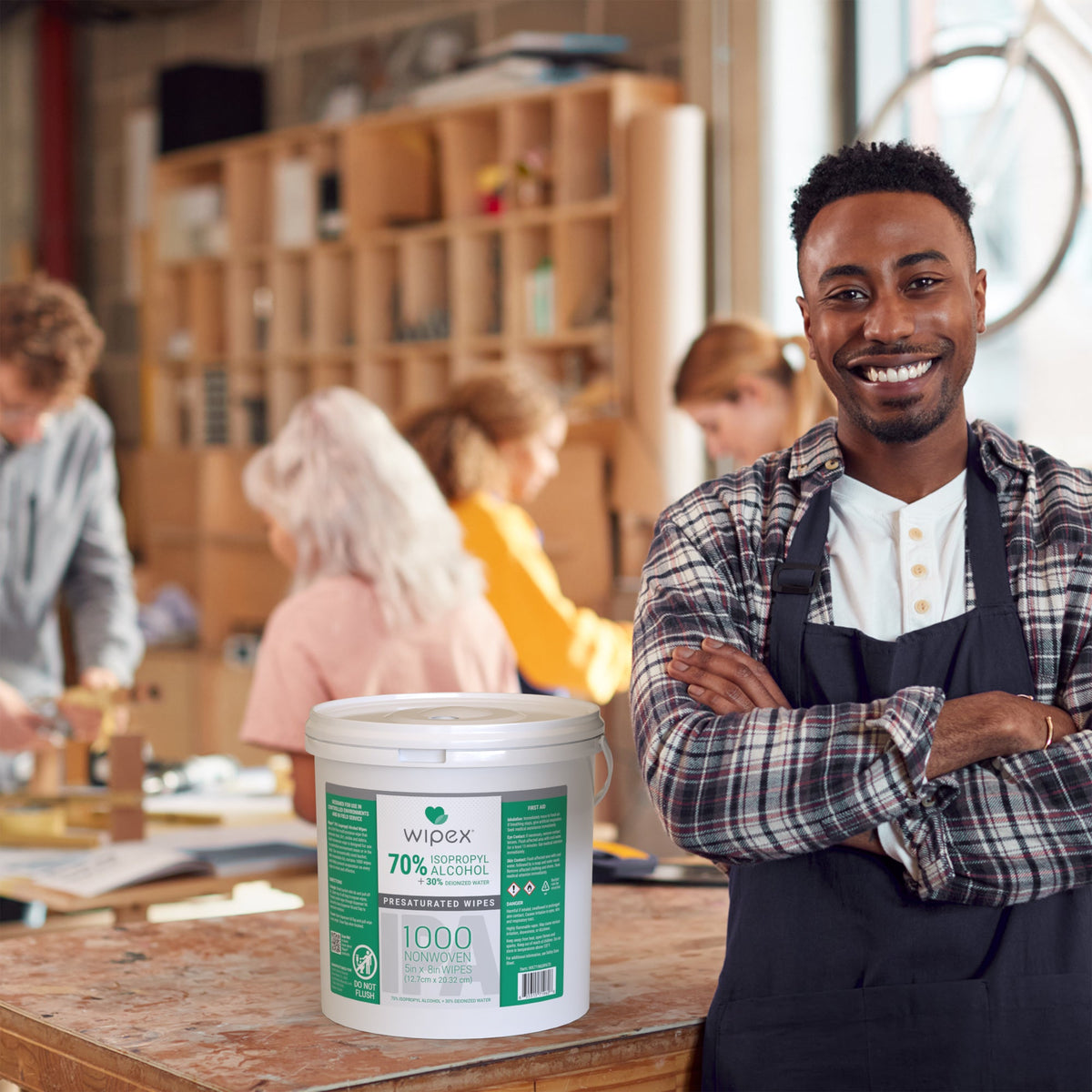 Wipex Bulk Isopropyl Alcohol Wipes – 70% & 96% | 1000ct Bucket