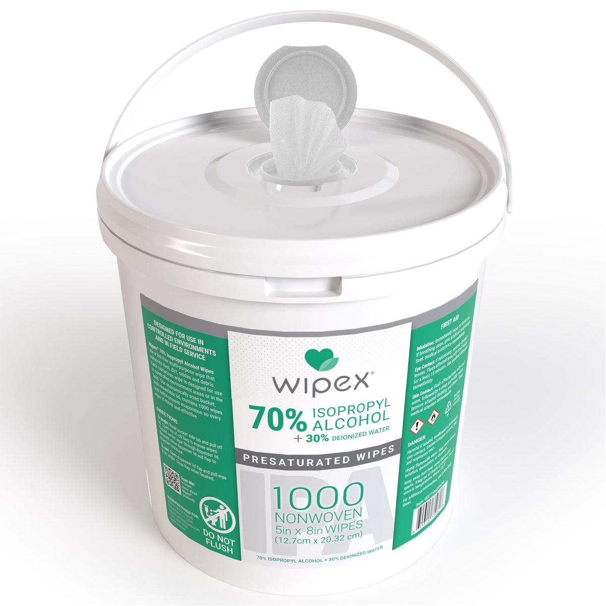 Wipex Bulk Isopropyl Alcohol Wipes – 70% & 96% | 1000ct Bucket