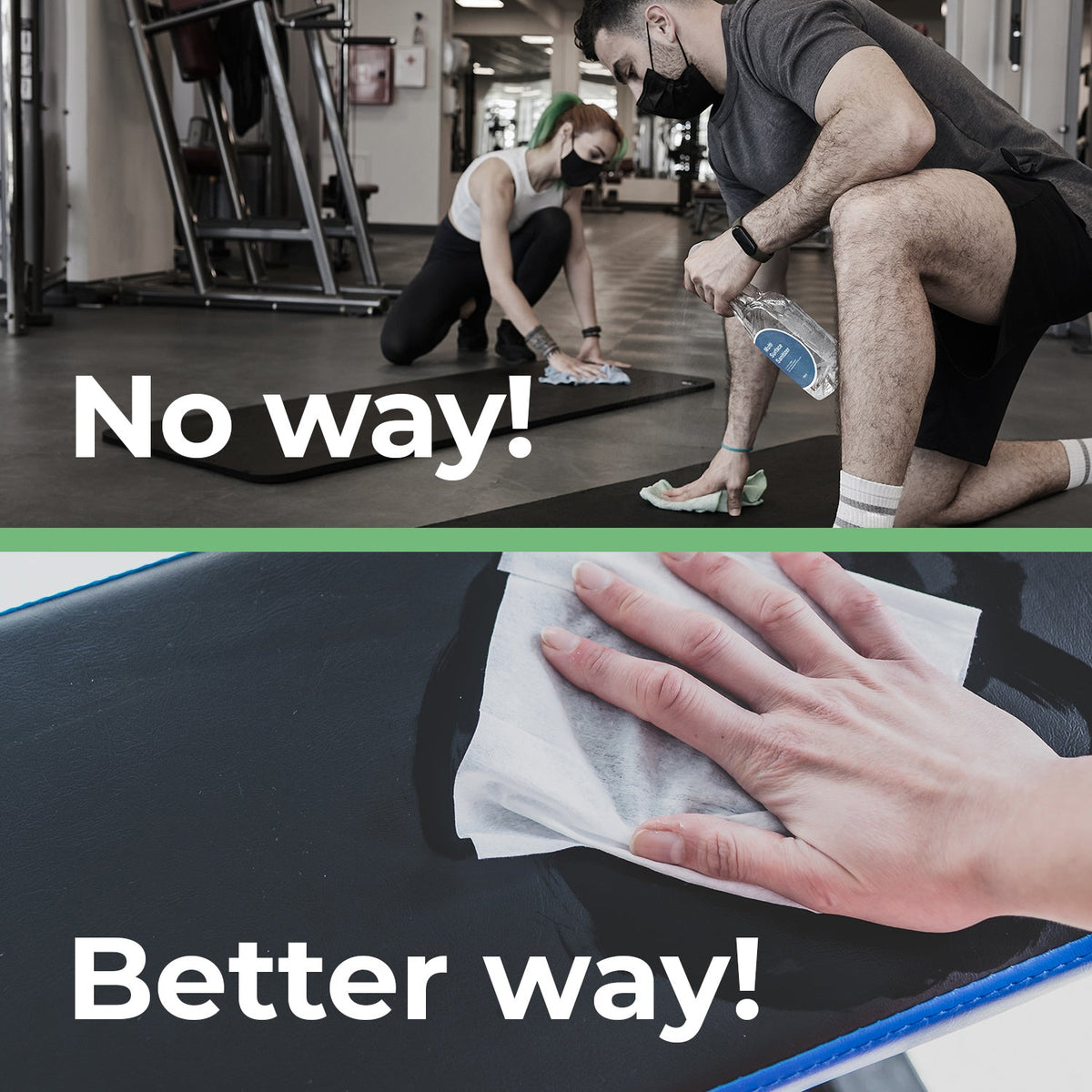 Wipex 700 Plant-Based Gym Wipes Bulk Refill Roll | Natural Fitness Equipment Wipes