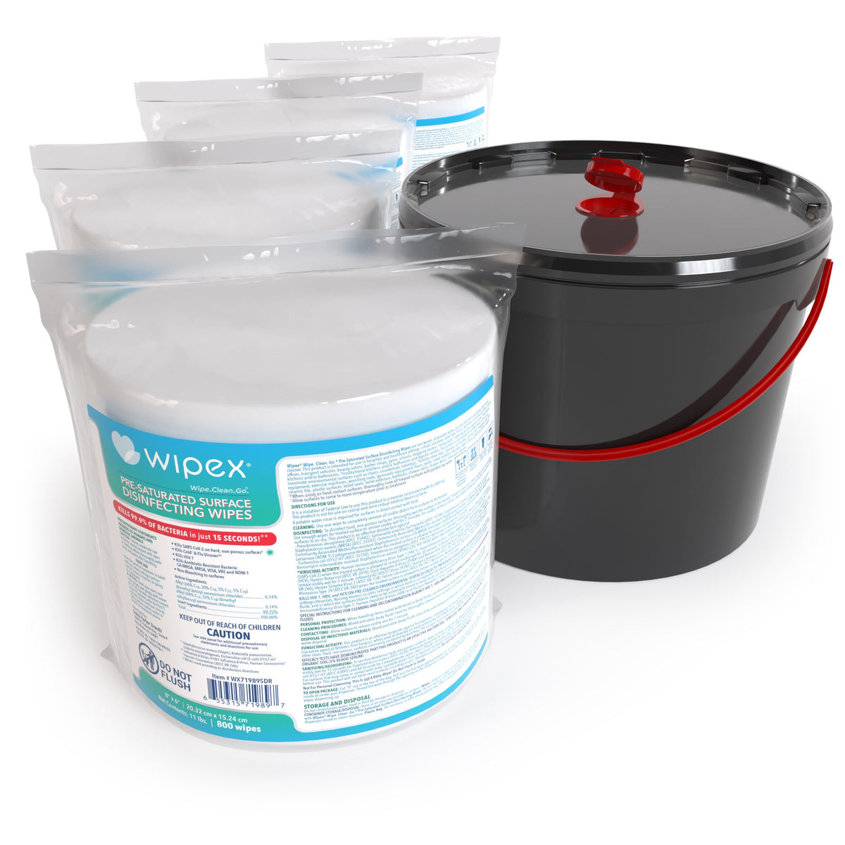 Wipex® EPA-Registered Disinfecting Wipes Roll 800-count