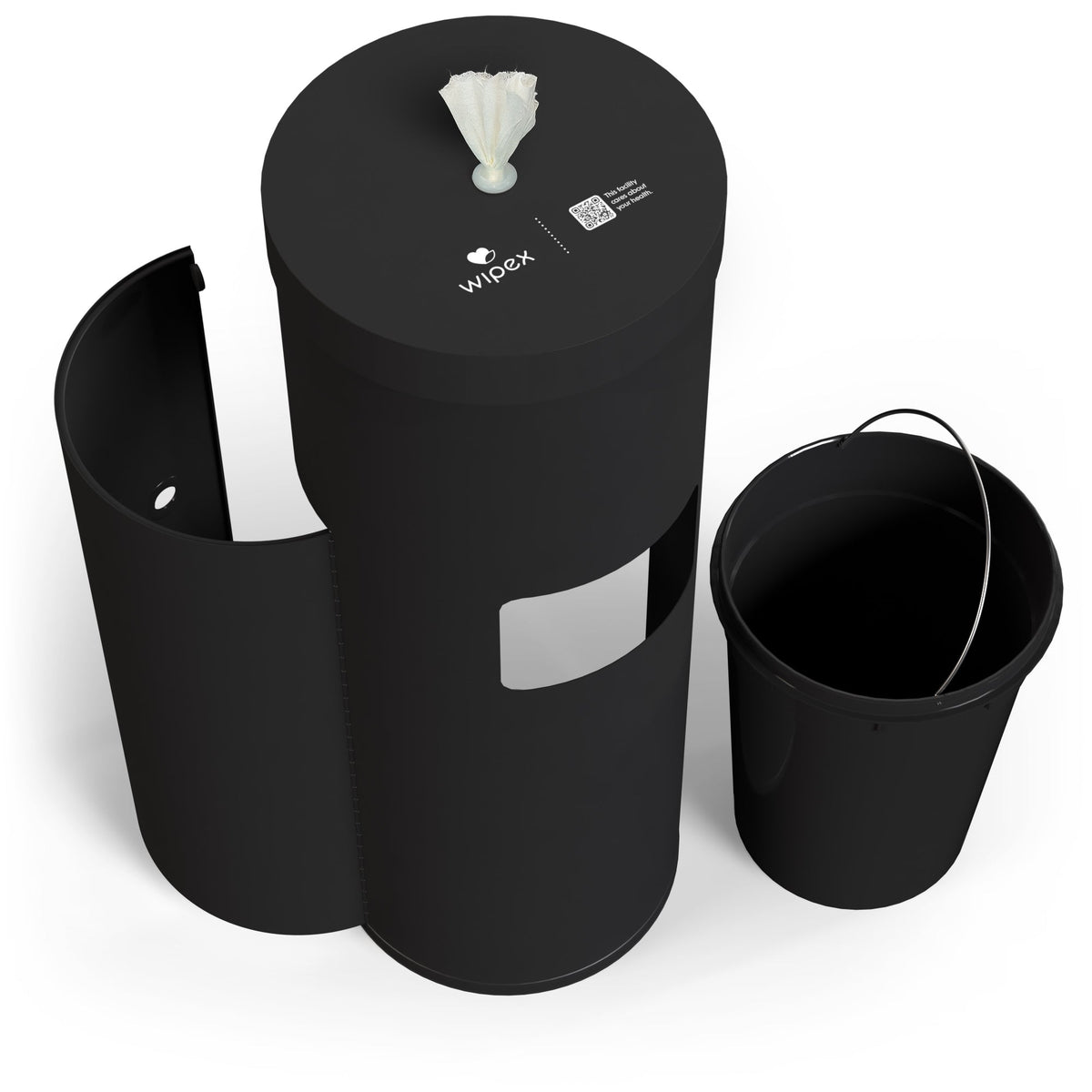 Wipex Premium Matte Floor Dispenser for Bulk Gym Wipes | Stainless Steel | Free Standing Model
