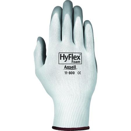 HyFlex Health Hyflex Gloves - White, Gray - Abrasion Resistant - For Healthcare Working - 2 / Pair