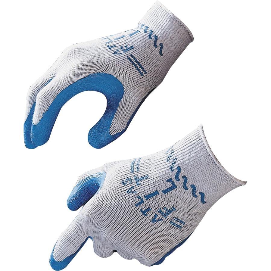 Showa Atlas Fit General Purpose Gloves Large Size Blue, Gray Lig
