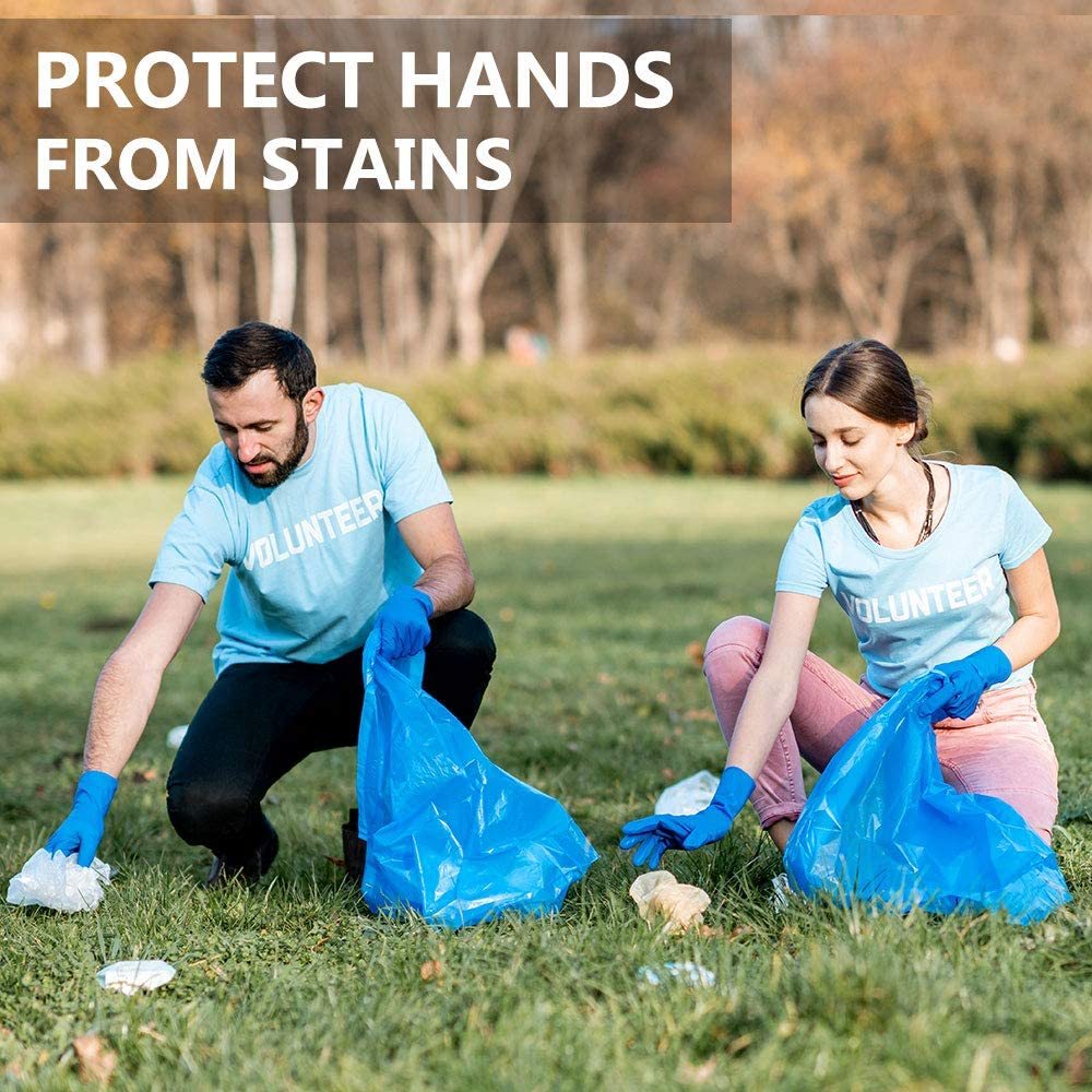 ADVANCE Blue Vinyl Gloves - Powder Free (4 Mil), 1,000 Gloves - 20 CASES (BULK)