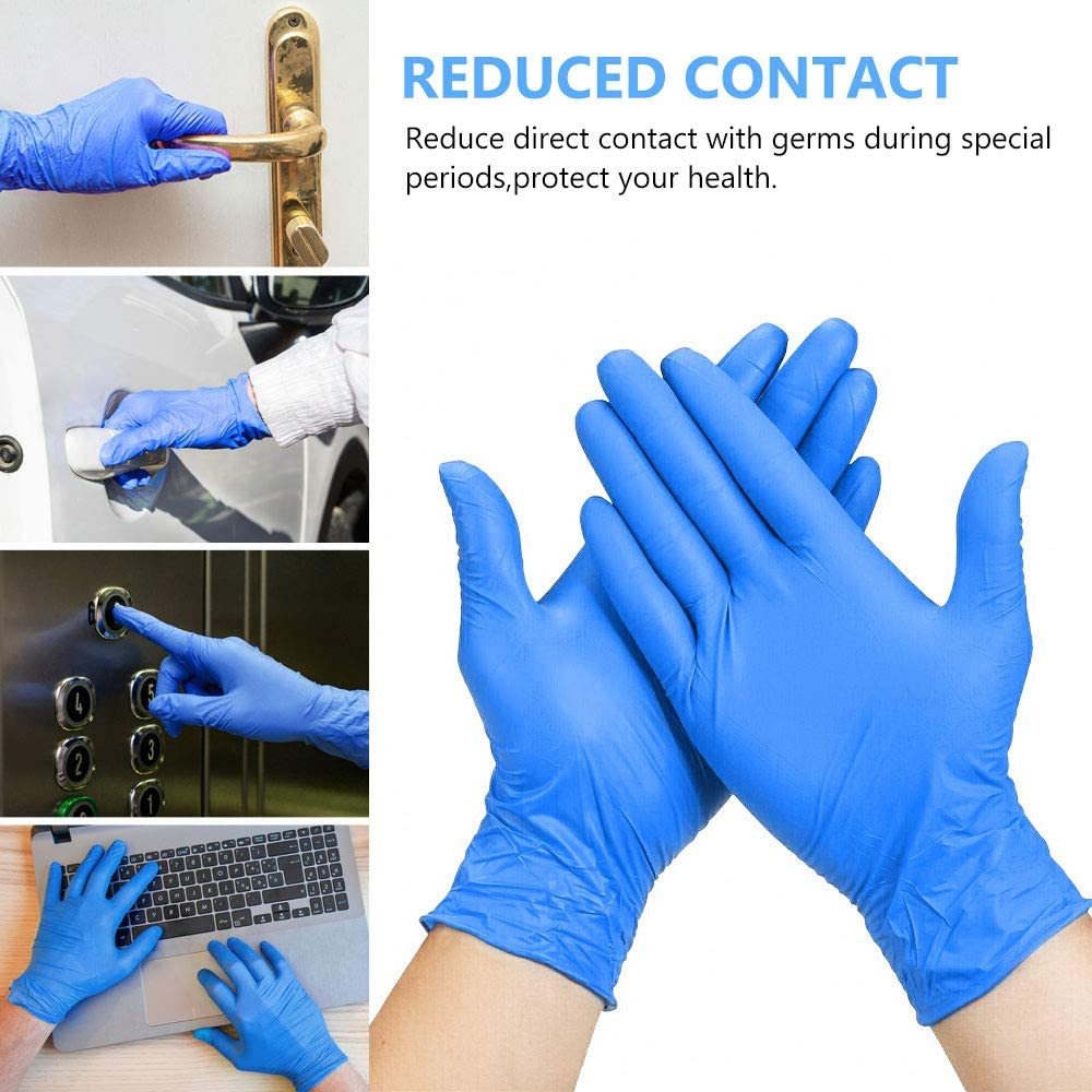 ADVANCE Blue Vinyl Gloves - Powder Free (4 Mil), 1,000 Gloves - 20 CASES (BULK)
