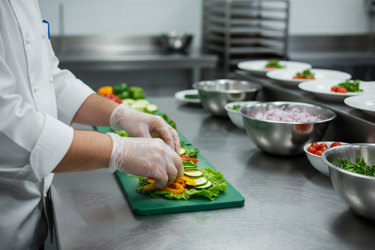 Nitrile vs Vinyl Gloves for Food Service | Buyer’s Guide