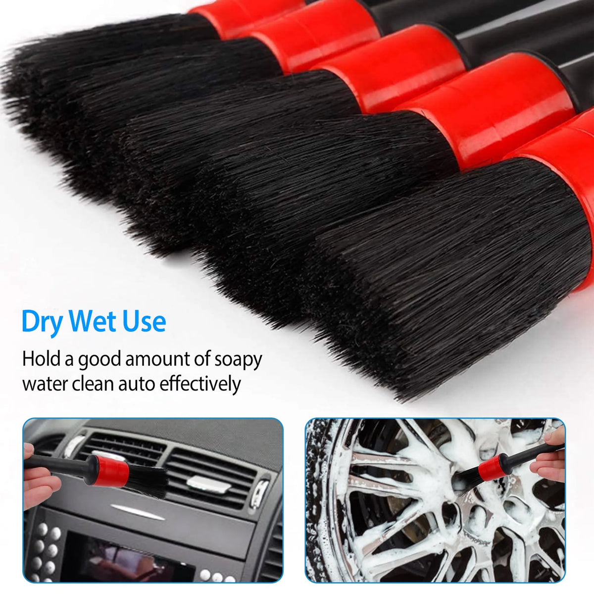 5Pcs Car Detailing Brush Set