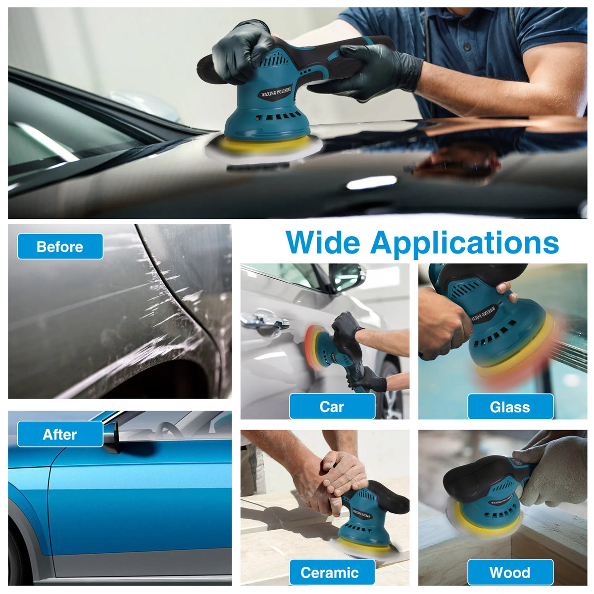 Cordless Car Buffer Polisher