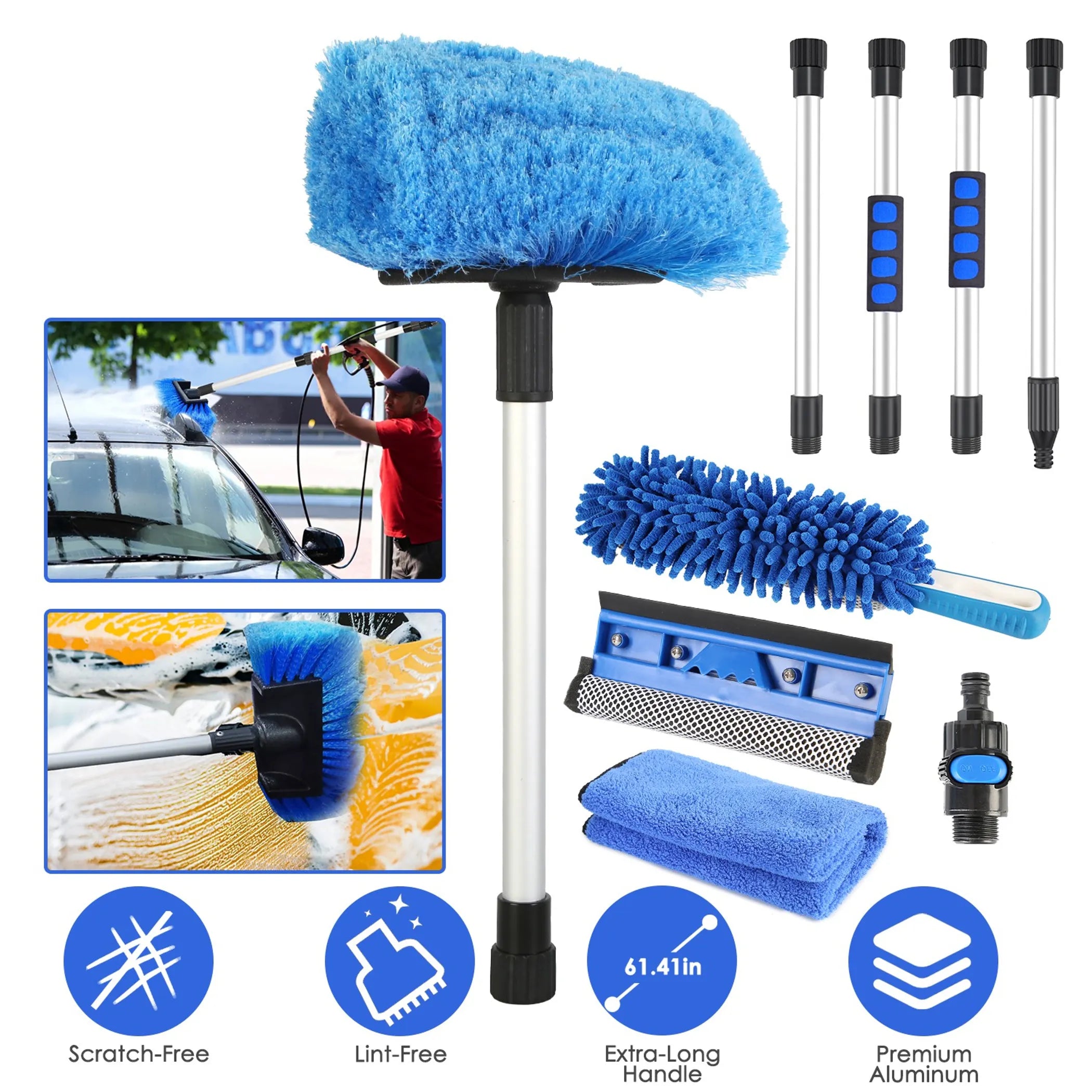 5Pcs Car Cleaning Brush Kit