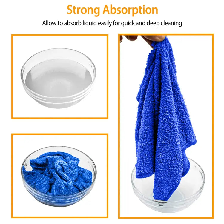 10Pcs Car Cleaning Cloths Highly Absorbent