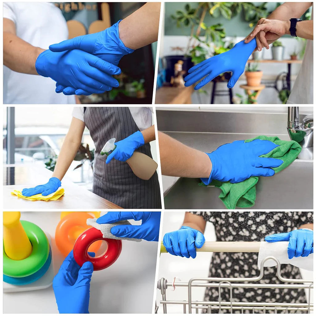 Blue Vinyl Powder Free Gloves - 1000 gloves