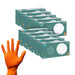 10 boxes of ASAP T-Grip Orange Nitrile Gloves and when worn on hand