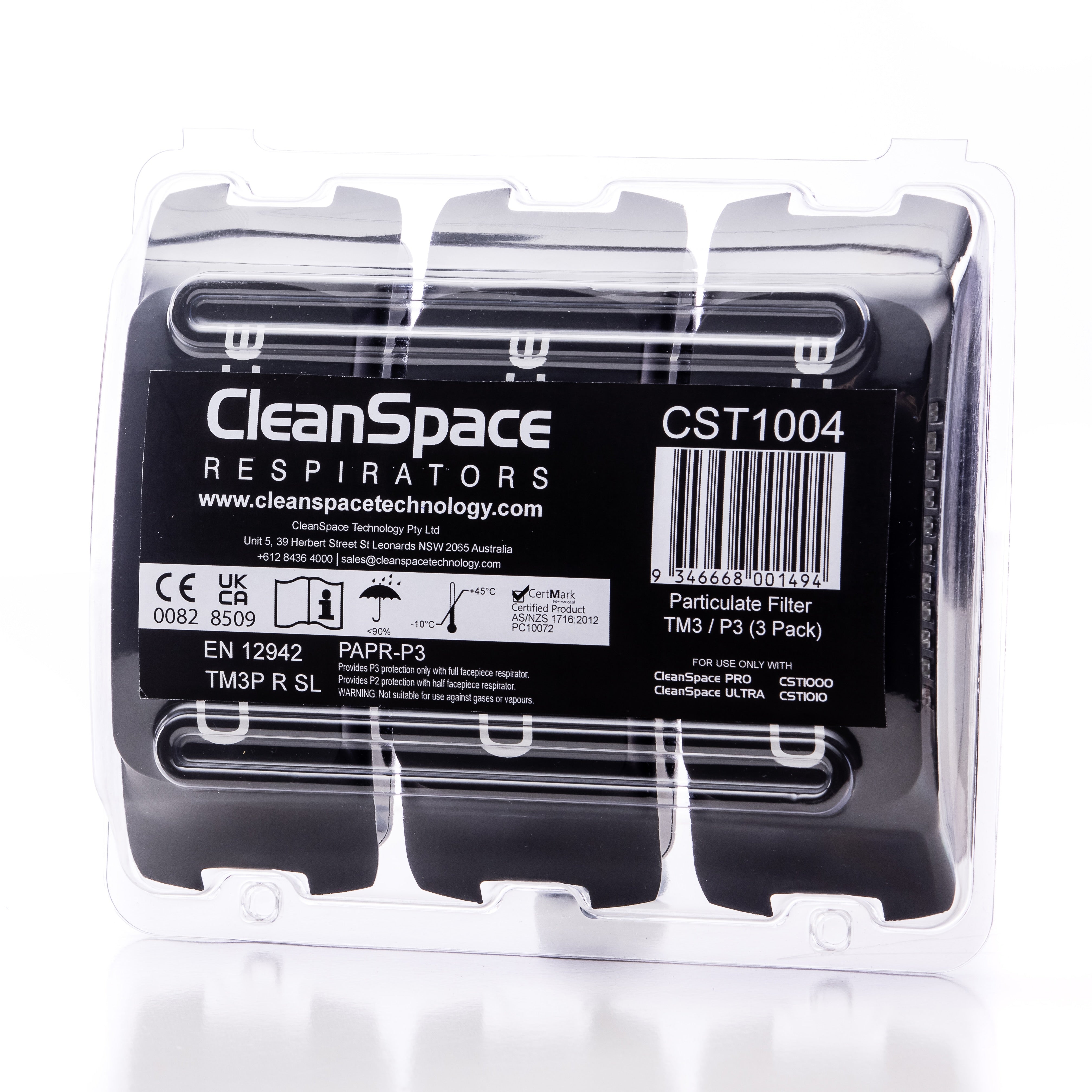 CleanSpace CST ULTRA - CleanSpace™ CST High Efficiency (HE) Particulat
