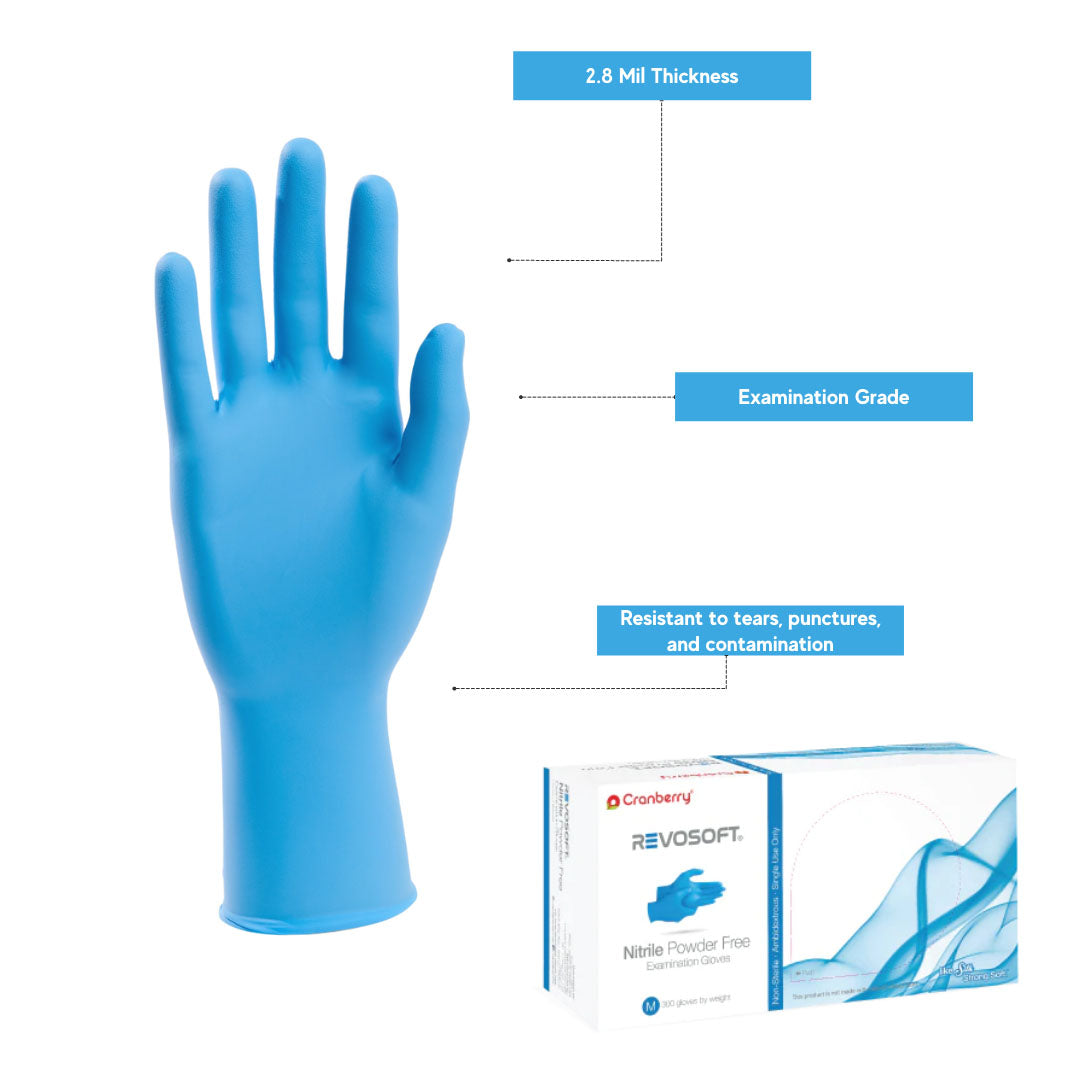 cranberry handschuhe Cranberry REVOSOFT Blue Nitrile Gloves
