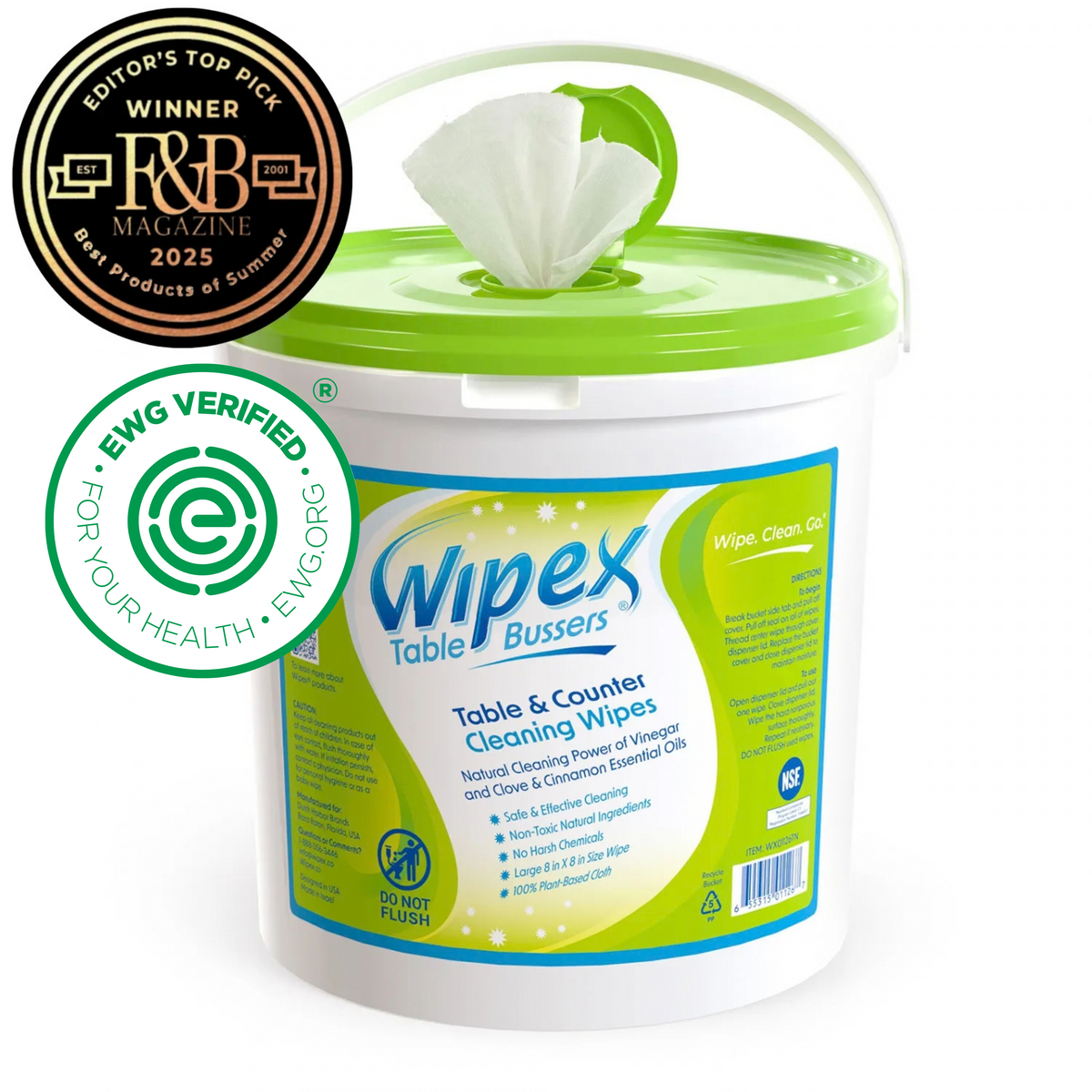 Table Bussers® Autumn-Scented Plant-Based Cleaning Wipes (Cinnamon & Clove)