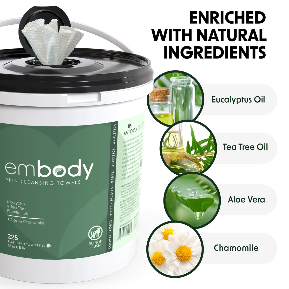 Embody® Natural Body Wipes 350ct Mega Roll | Premium Hygiene for Active Lifestyles