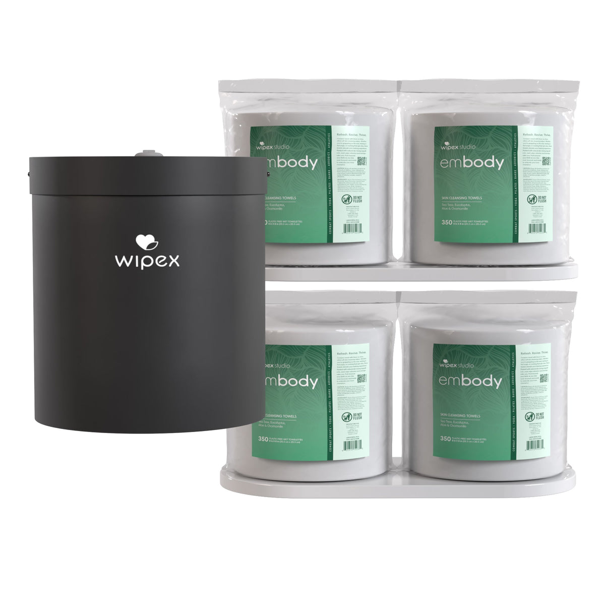 Embody® Natural Body Wipes 350ct Mega Roll | Premium Hygiene for Active Lifestyles