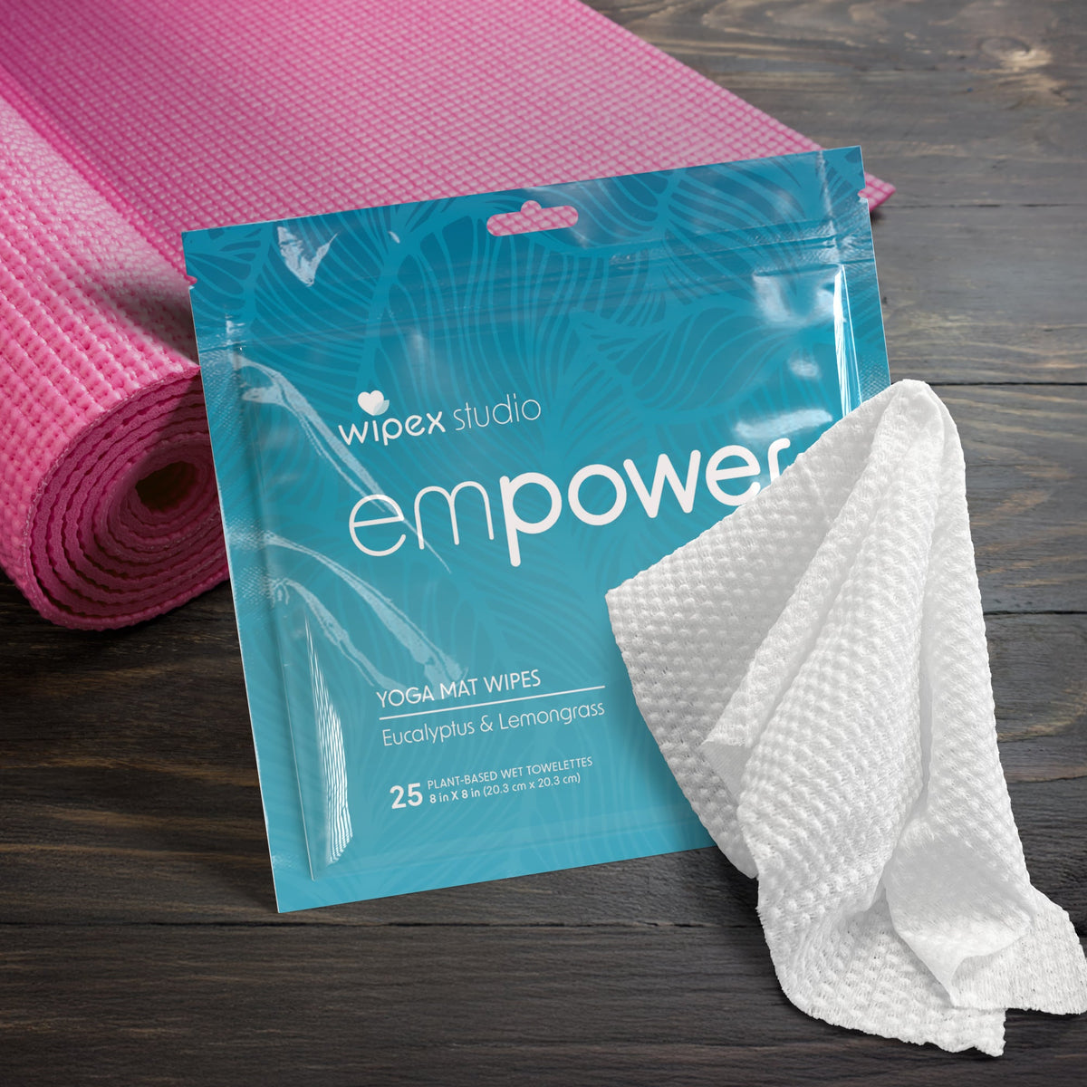 Empower® Yoga Mat Wipes – Instant Refresh After Movement | 25ct Travel Pack
