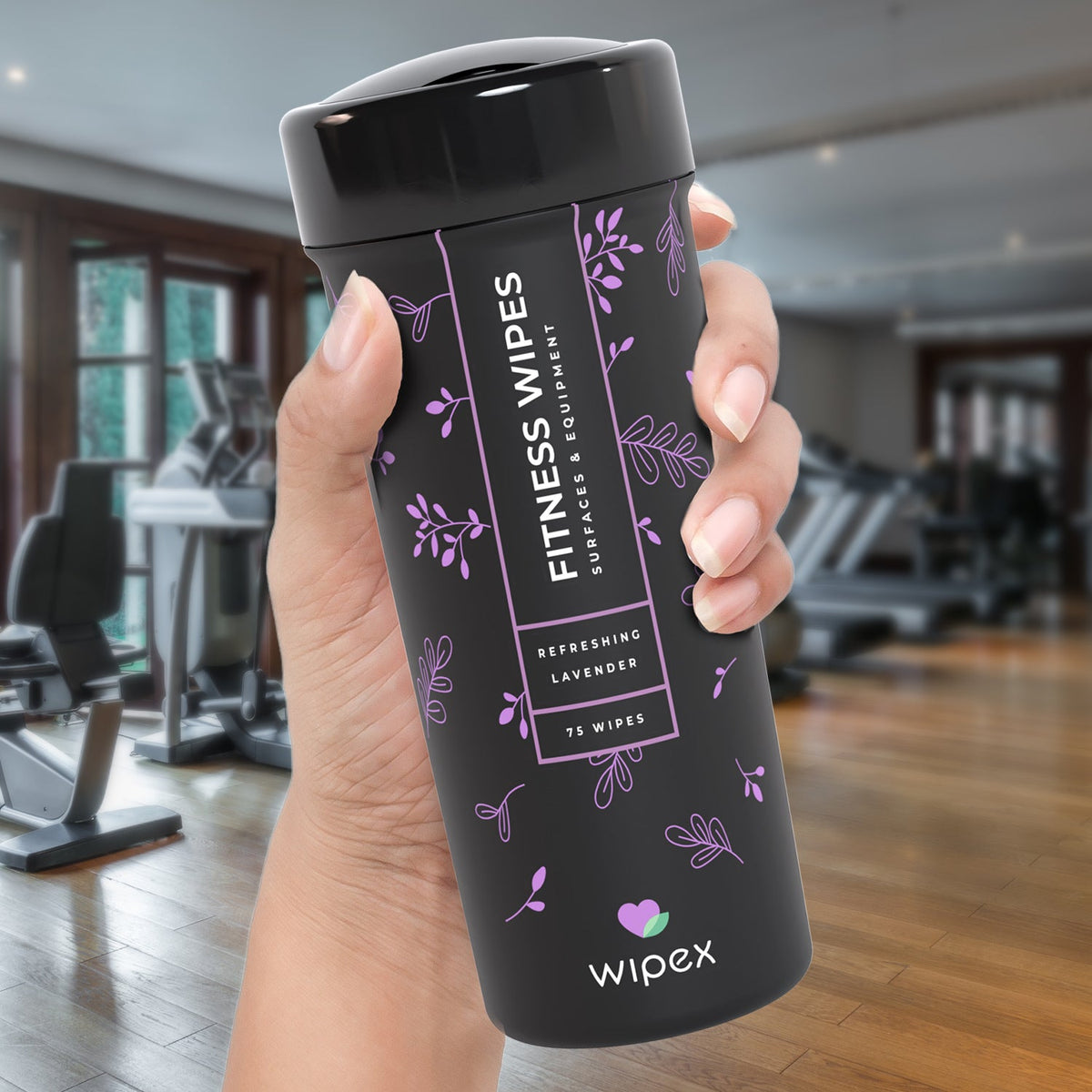 Natural Fitness Equipment Wipes – Safe on Skin, Essential Oil Formula
