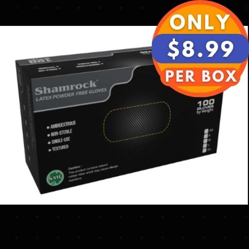 ShamRock Black Latex Multi-Purpose -1000 Gloves