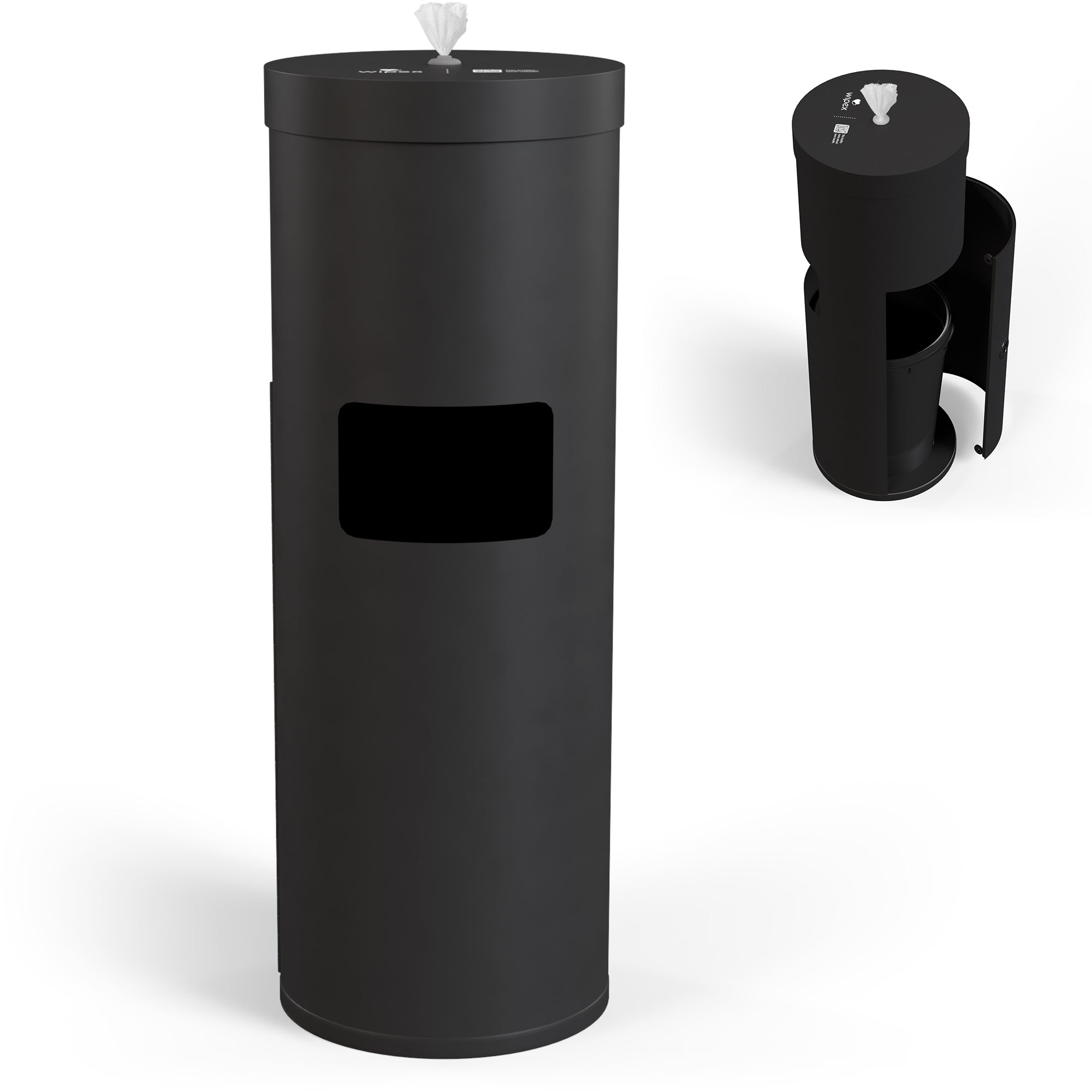 Wipex Premium Matte Floor Dispenser for Bulk Gym Wipes | Stainless Steel | Free Standing Model