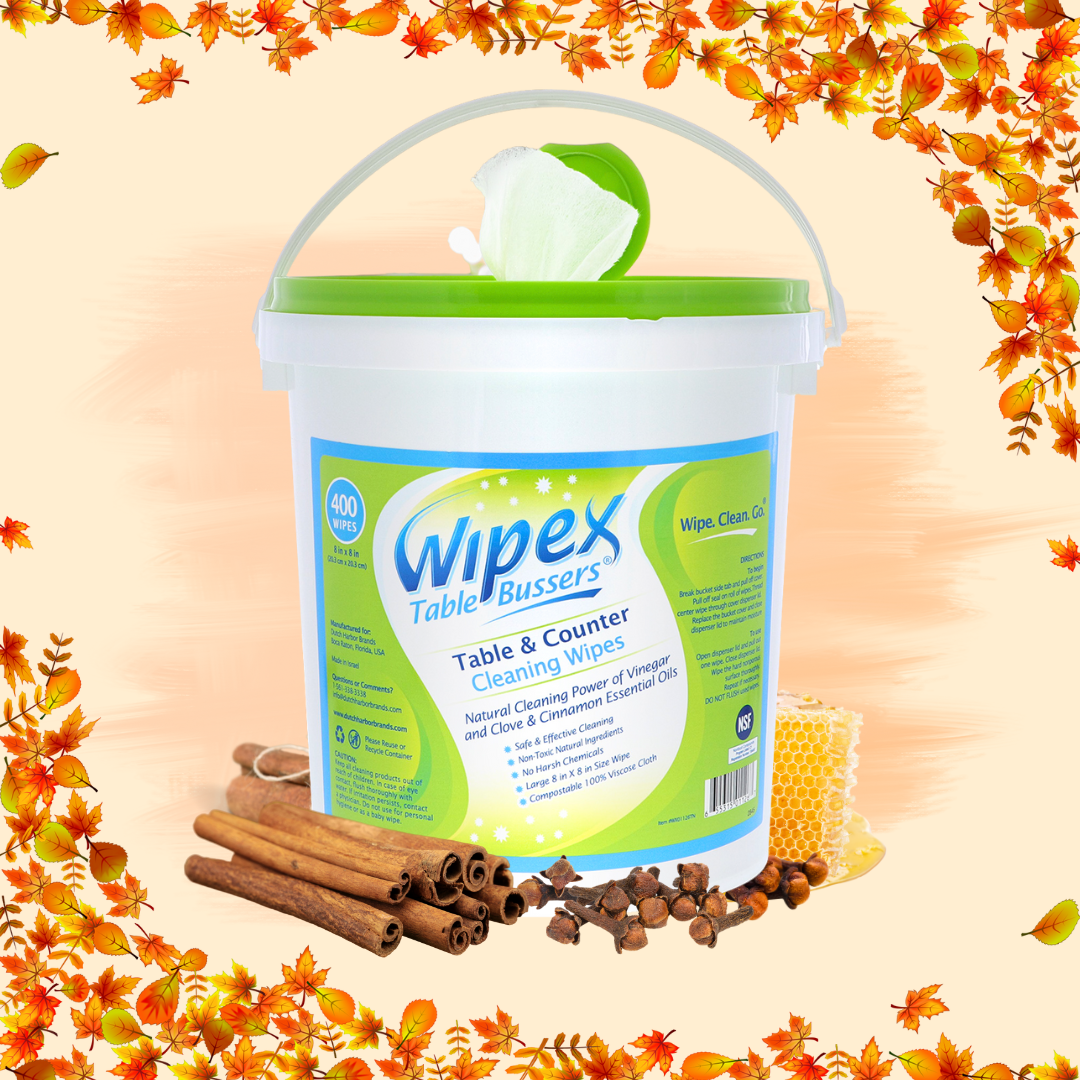 Table Bussers® Plant-Based All-Purpose Cleaning Wipes | Autumn-Scented