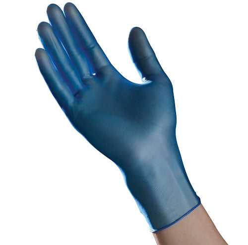 Blue Vinyl Powdered Gloves - 1000  gloves