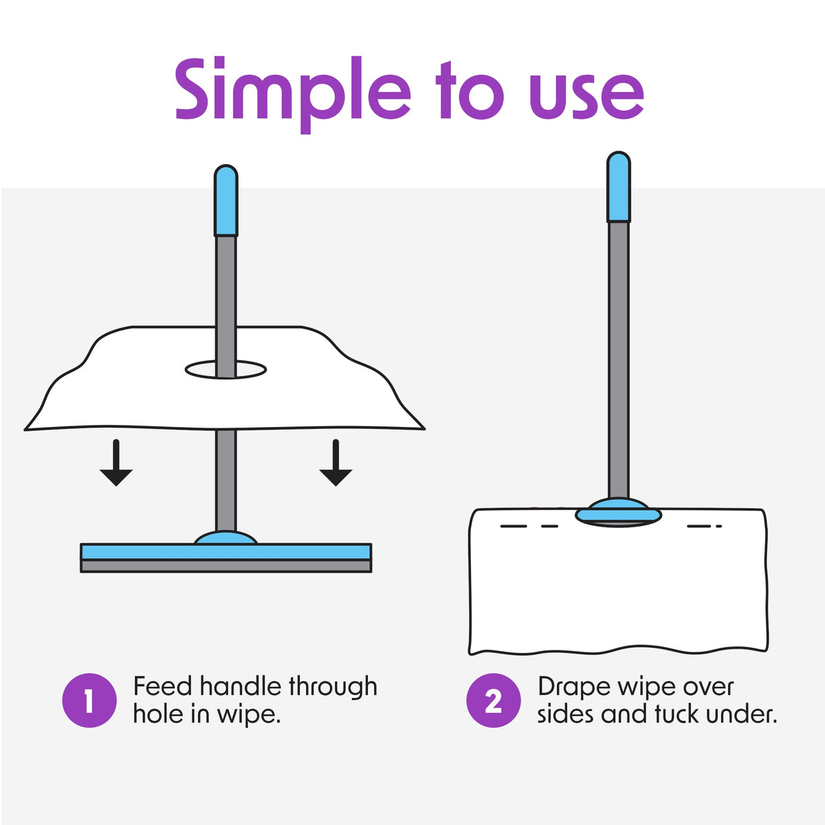 Wipex Earth-Friendly XL Wet Mop Wipes | Ultimate Plastic-Free Floor Cleaning Pads