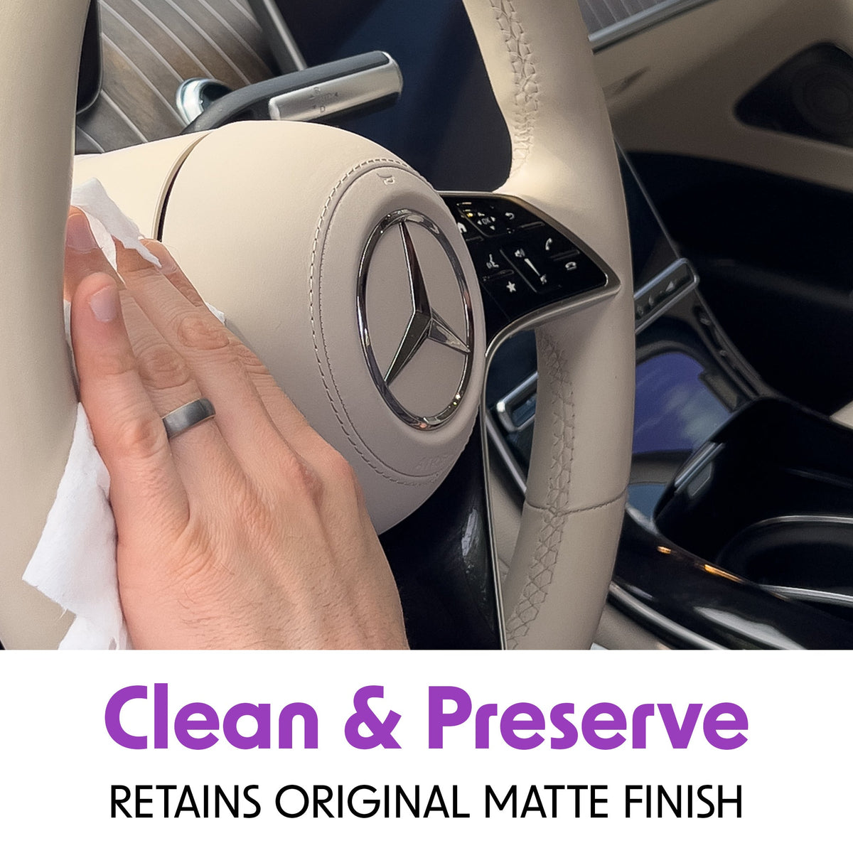 Wipex® Lavender Auto Cleaning Wipes | Plastic-Free Natural Car Wipes