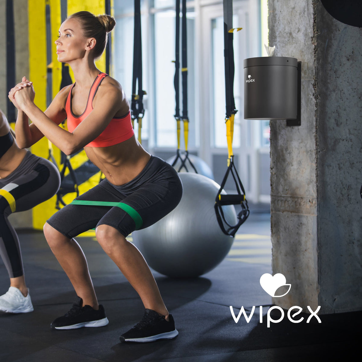 Wipex® Stainless Steel Wall-Mounted Wipes Dispenser for Refill Rolls with Modern Design