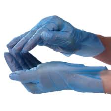 HYBRID POLY GLOVES BLUE - 2000 gloves