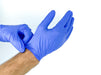 Blue Gloves when worn in the hands