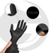 Black gloves when worn in the hands