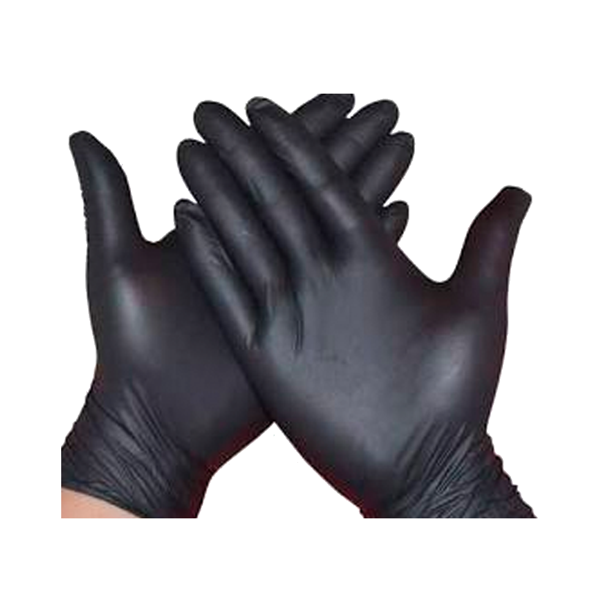 Black gloves when worn in the hand