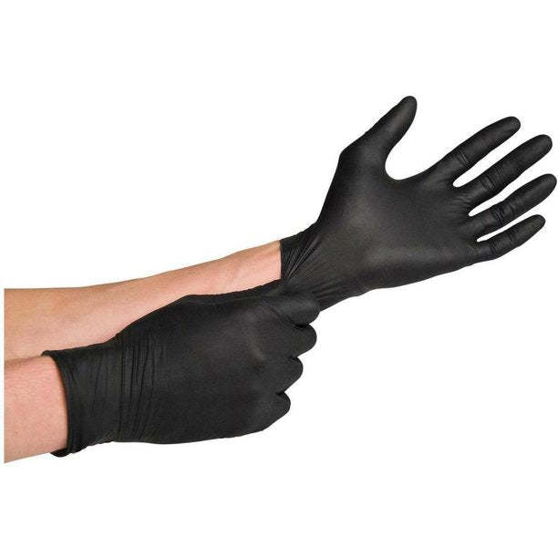 Black gloves when worn in the hands