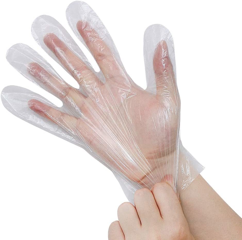 Transparent gloves when worn in the hand