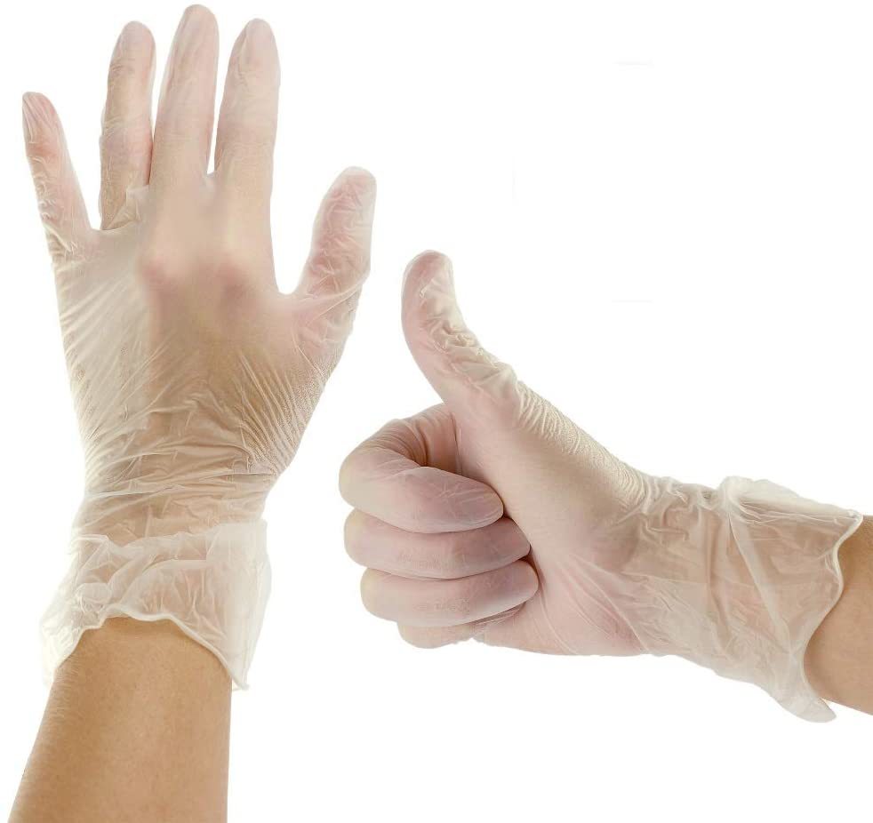 White gloves when worn in the hands